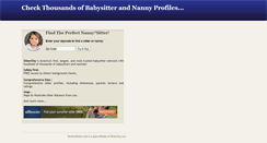 Desktop Screenshot of perfectsitters.com